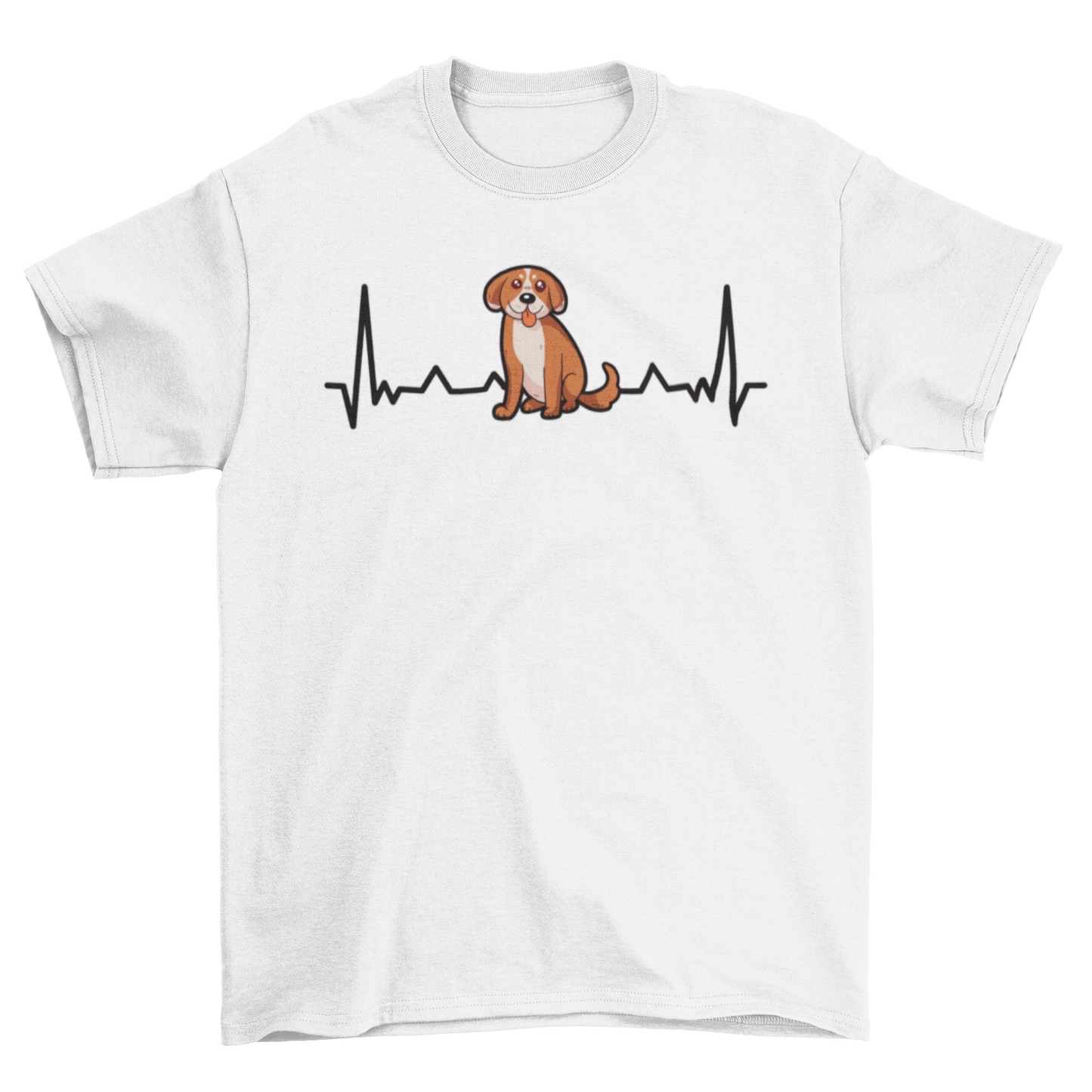 Heartbeat Puppy Funny T-shirt