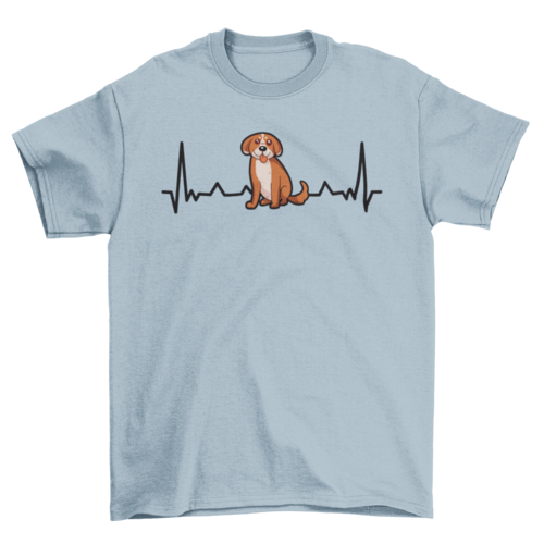 Heartbeat Puppy Funny T-shirt