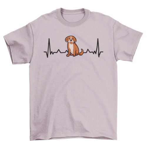 Heartbeat Puppy Funny T-shirt