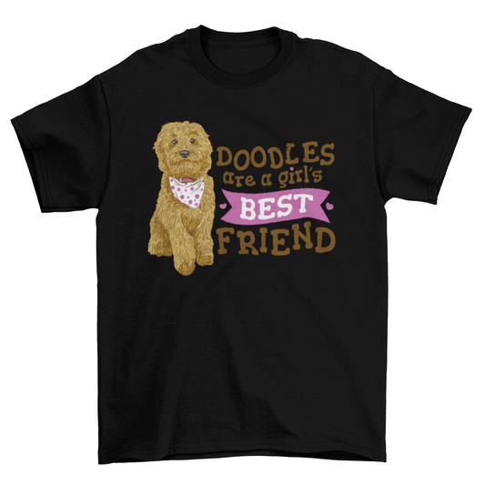 Realistic doodle puppy dog t-shirt design