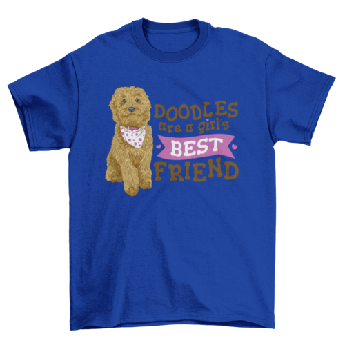 Realistic doodle puppy dog t-shirt design