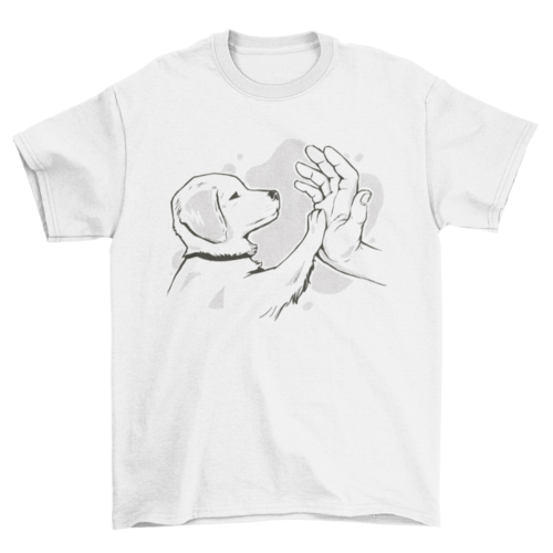 Puppy paw t-shirt