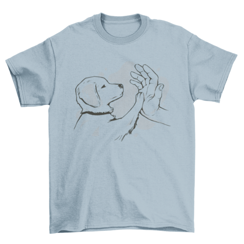 Puppy paw t-shirt