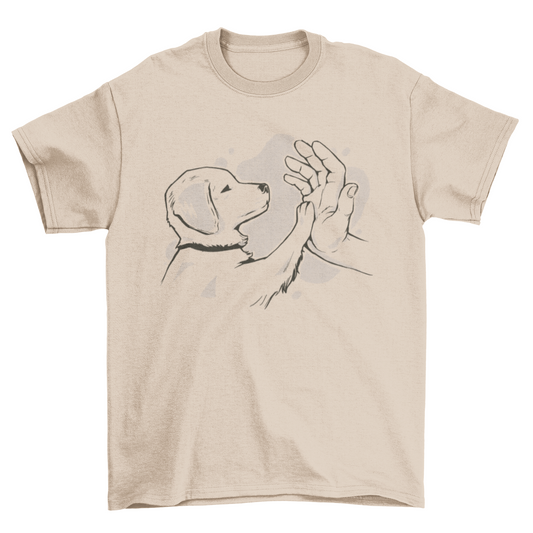 Puppy paw t-shirt